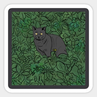 Cat in the Yard Sticker